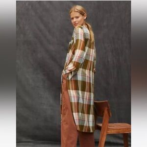 Anthropologie Pilcro XS Plaid plaid flannel tunic